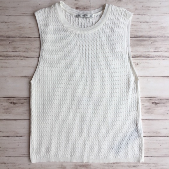 Zara Tops - Zara Cable-knit Tank NWOT